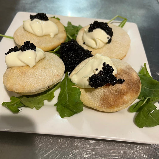 Black Caviar with Cream Cheese $20