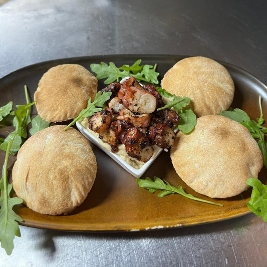 Octopus with Humus $20